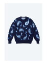 TOGA TOO Paisley jacquard knit pullover g[K gbvX jbg lCr[ uEyz