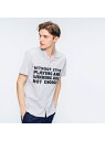 【SALE/30%OFF】LACOSTE レタージャガードカッターシャツ ラコステ カットソー ポロシャツ ホワイト ブラック ネイビー【RBA_E】【送料無料】