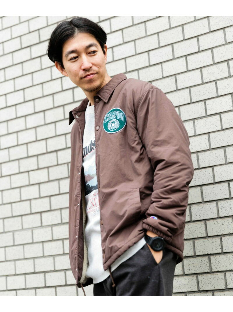 チャンピオン コーチジャケット メンズ 【SALE／40%OFF】URBAN RESEARCH ITEMS Champion Coach Jacket アーバンリサーチアイテムズ ジャケット・アウター その他のジャケット・アウター ブラウン ブラック ネイビー【RBA_E】【送料無料】