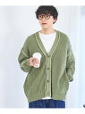 【SALE／44 OFF】WEGO MEN 039 S ハンドステッチカーディガン ウィゴー トップス ニット グリーン ホワイト ブラック【RBA_E】