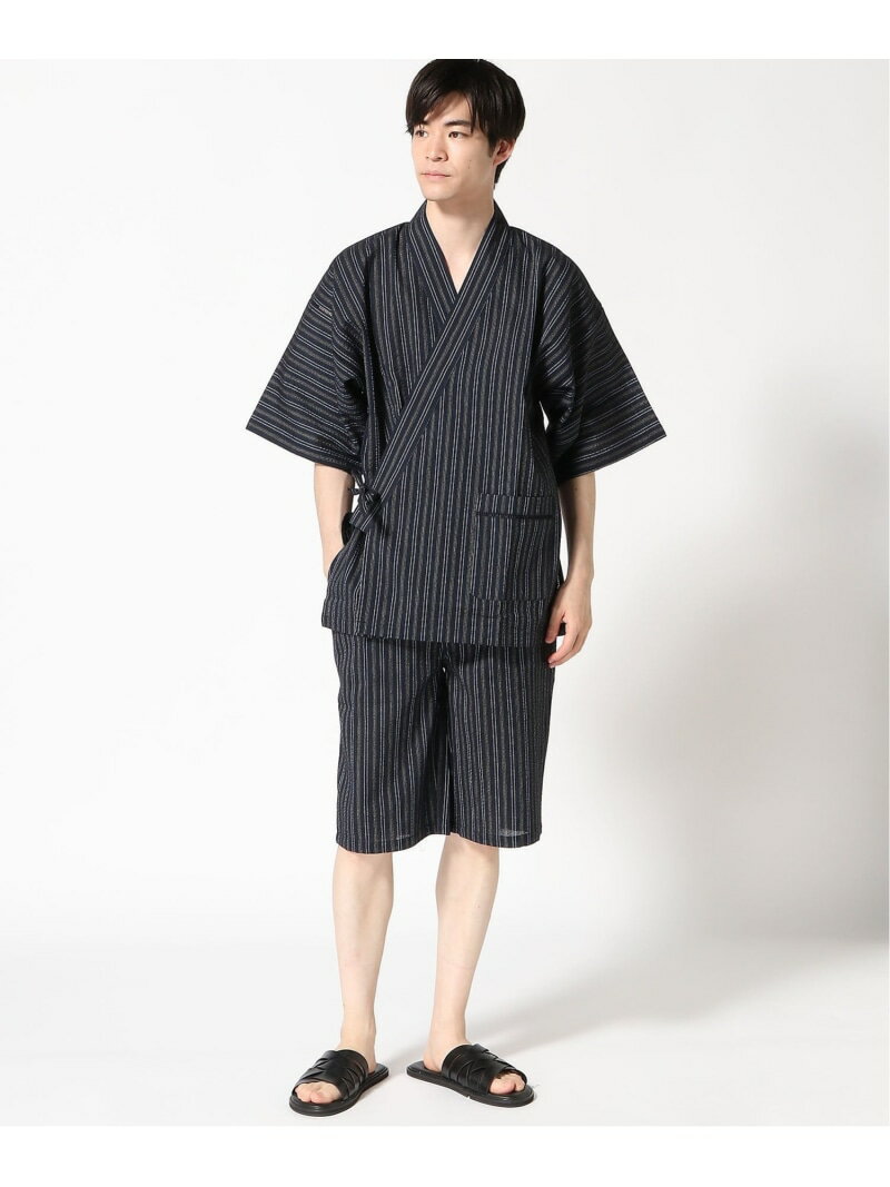 【SALE/34%OFF】COMME CA MEN (M)COMME CA MEN/コムサメン 甚平 ボディライフ 着物・浴衣・和装小物 浴衣 パープル ネイビー【RBA_E】【送料無料】