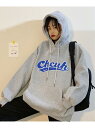 【SALE/10%OFF】DEVICE select 韓国風 ビッグシルエット カレッジロゴ スウェット パーカー メンズ レディース デバイス トップス パー...