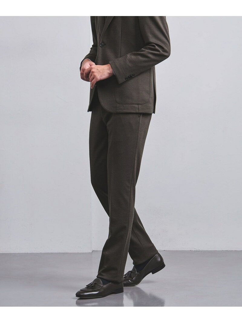 【SALE／60%OFF】UNITED ARROWS ジャージ ノープリーツ テーパード スラックス COMFORT EASY-MODEL ユナイテッドアローズ アウトレット スーツ・フォーマル スーツパンツ グリーン ネイビー【RBA_E】【送料無料】