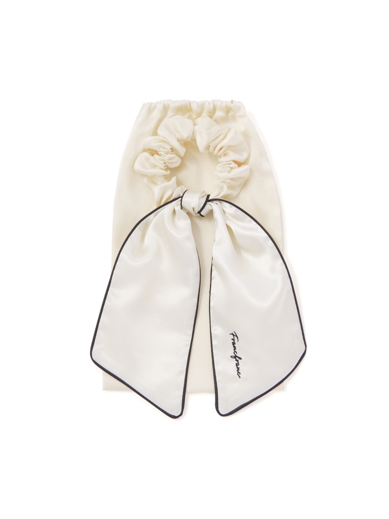 Francfranc シルク ナイトキャップ ポニーテール フランフラン インナー・ルームウェア その他のインナー・ルームウェア ホワイト【先行予約】*