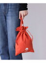 BEAMS JAPAN オリジナルロゴ 巾着 ショルダー バッグ ビームス ジャパン バッグ その他のバッグ ベージュ ブラック オレンジ(4)
