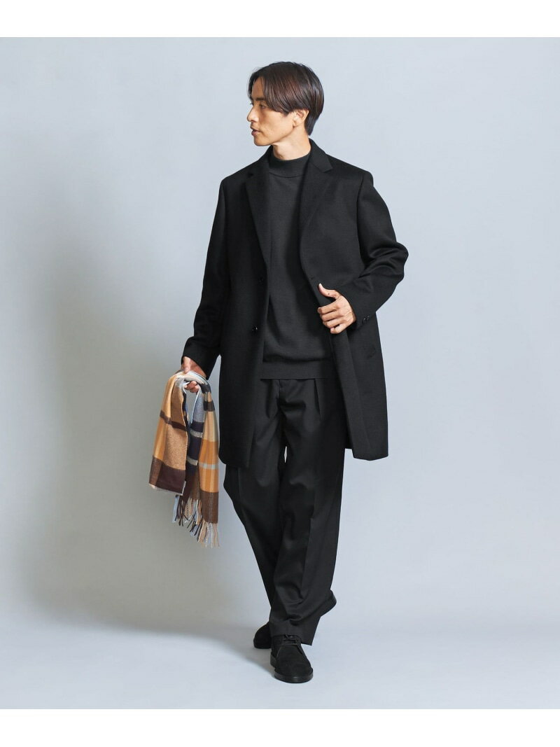 【SALE／60%OFF】BEAUTY&YOUTH UNITED ARROWS スーパー120 メルトン チェスターコート ユナイテッドアローズ アウトレット ジャケット・アウター その他のジャケット・アウター ブラック グリーン【RBA_E】【送料無料】