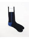 EDIFICE THE ROLE DESIGN (ザ ロールデザイン) SIDE LINE SOCKS MENS RLD-666-239016 エディフィス 靴下・レッグウェア 靴下 ネイビー ブラック(4)