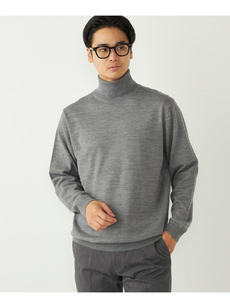 SHIPS Colors SHIPS Colors:＜手洗い可能＞アンチピリング 12ゲージ タートルネック ニット シップス トップス ニット グレー ベージュ ホワイト【送料無料】