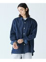 【SALE/40%OFF】LACOSTE コットンリネンデニムシャツジャケット ラコステ トップス シャツ・ブラウス ブルー ブラック【RBA_E】【送料無料】
