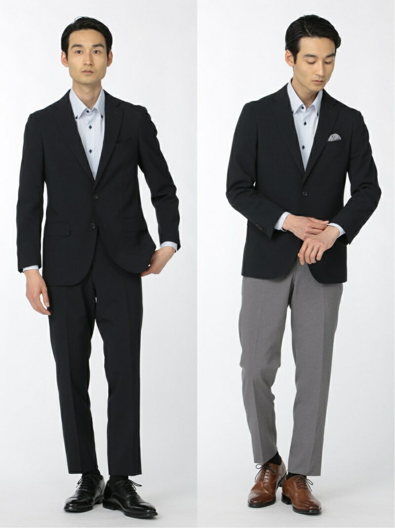 【SALE/5%OFF】m.f.editorial ストレッチウォッシャブル レギュラーフィット 2ボタン2パンツスーツ ウィンドペン紺 タカキュー スーツ・フォーマル セットアップスーツ ネイビー【RBA_E】【送料無料】
