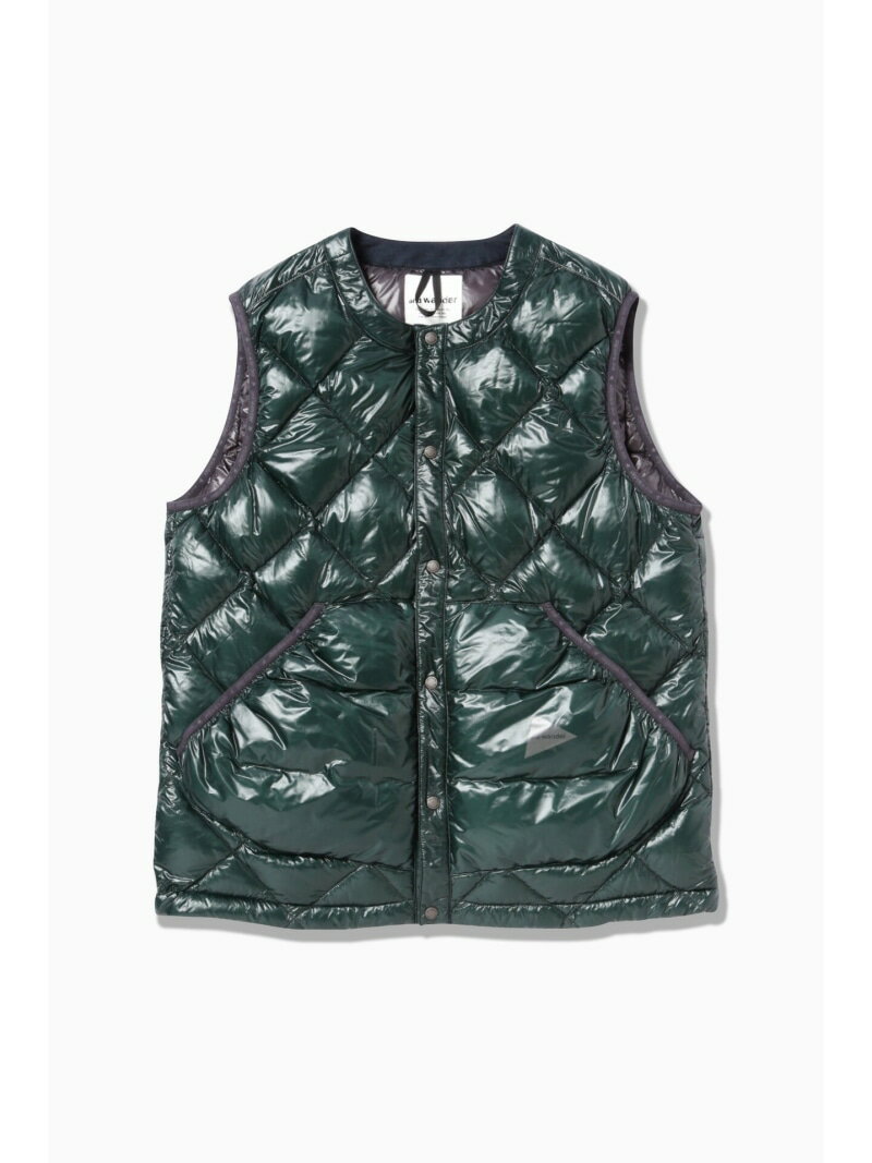 and wander diamond stitch down vest ɥ 㥱åȡ ¾Υ㥱åȡ ꡼ ֥å̵