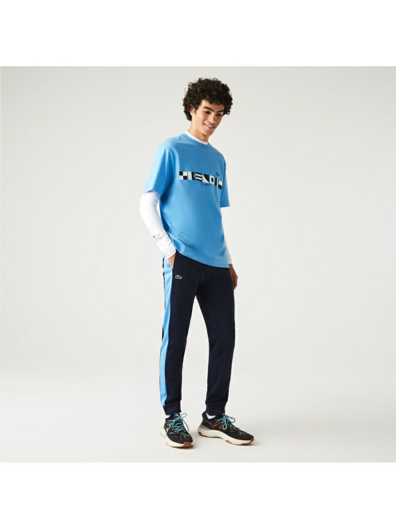 【SALE／30%OFF】LACOSTE リサイクルポリエステル切り替えトラックパンツ ラコステ トップス その他のトップス ネイビー【RBA_E】【送料無料】