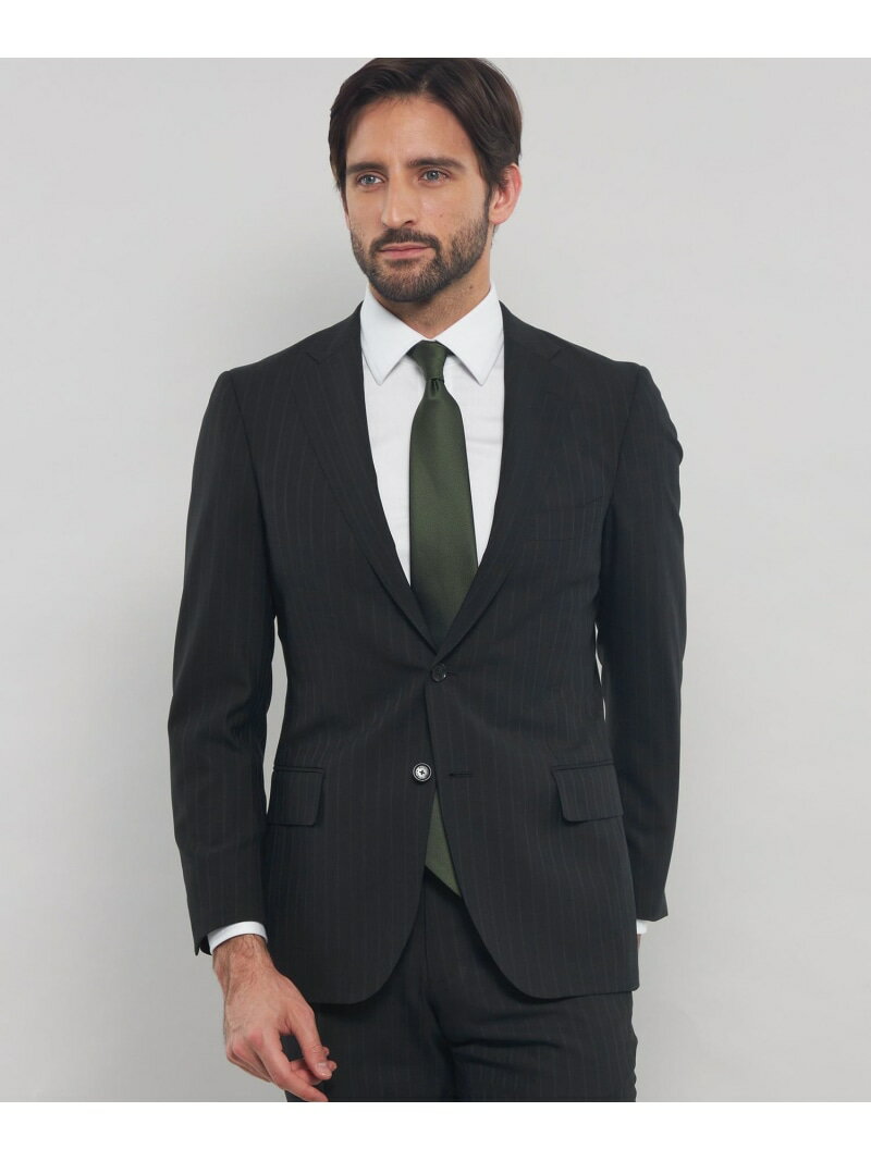MACKINTOSH LONDON 【NEW BRIDGE】Super110's コンビネーションストライプ マッキントッシュ ロンドン スーツ・フォーマル スーツジャケット ブラック【送料無料】