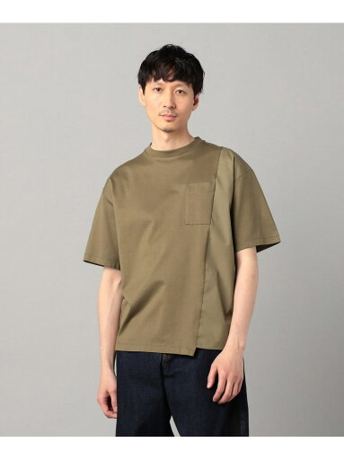 【SALE/46%OFF】β MEN アシンメトリー切替 Tシャツ コムサメン トップス カットソー・Tシャツ カーキグリーン ホワイト【RBA_E】【送料無料】 【SALE/46%OFF】β MEN アシンメトリー切替 Tシャツ コムサメン トップス カットソー・Tシャツ カーキグリーン ホワイト【RBA_E】【送料無料】