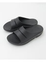 MEN'S MELROSE 【OOFOS/ウーフォス】Ooahh / ウーアー / リカバリーサンダル メンズメルローズ シューズ・靴 サンダル ブラック グリ...