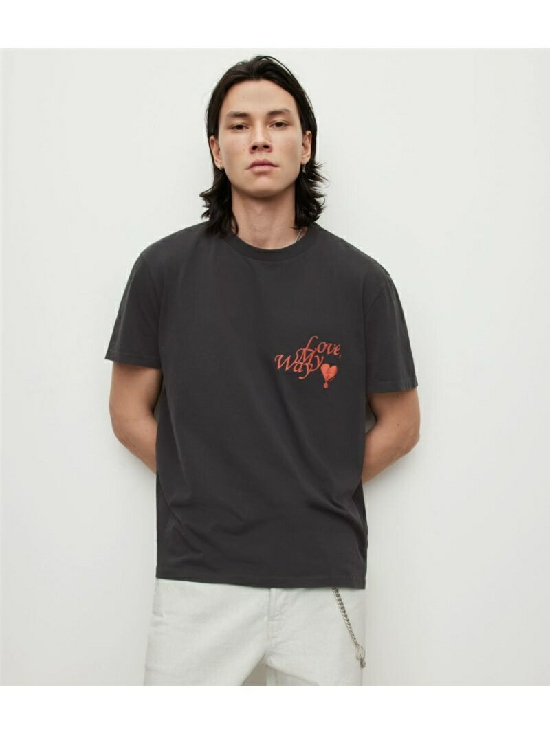 【SALE／40%OFF】ALLSAINTS (M)DIRECTION SS CREW オールセインツ トップス カットソー・Tシャツ グレー【RBA_E】【送料無料】