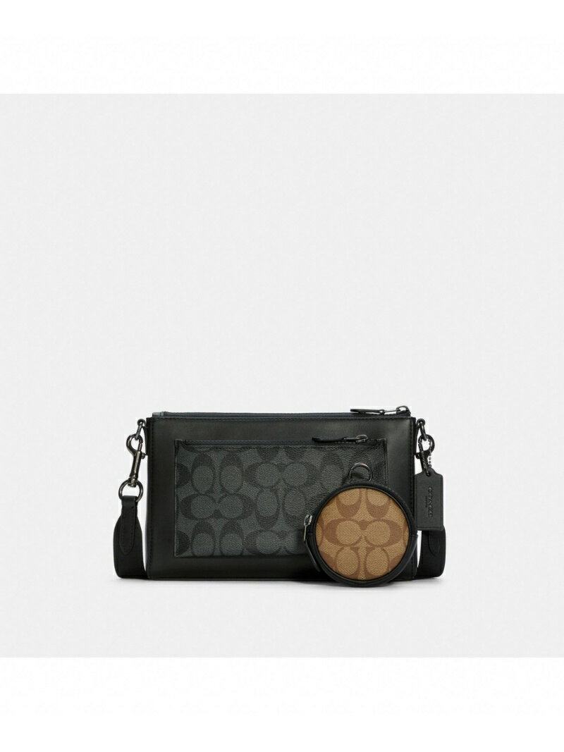 【SALE／62%OFF】COACH OUTLET ホールデン クロスボディ シグネチャー キャンバス コーチ　アウトレット バッグ ショルダーバッグ ブラック【RBA_E】【送料無料】