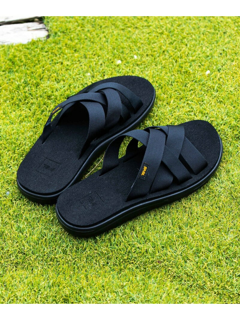 UNITED ARROWS green label relaxing [ テバ ] SC TEVA VOYA SLIDE サンダル ユナイテッドアローズ グリーンレーベルリラクシング シューズ・靴 サンダル ブラック カーキ【送料無料】