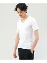 TAKEO KIKUCHI ベーシック半袖VネックTシャツ タケオキクチ インナー・ルームウェア その他のインナー・ルームウェア ホワイト グレー ブラック【送...