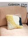 JOURNAL STANDARD FURNITURE 《予約》PICFAIR CUSHION 27cm角 ピクフェアクッション 中材込み ジャーナルスタンダードファニチャー インテリア・生活雑貨 クッション・クッションカバー イエロー ネイビー【先行予約】*