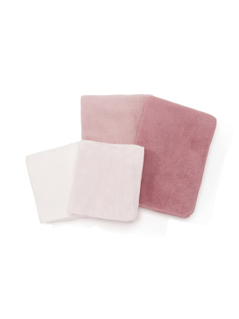 Francfranc マイクロファイバー フェイス&スリムバスタオルセット ピンク フランフラン インテリア・生..