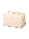 【SALE/20%OFF】Francfranc ウェーブシェイプ ポーチ L アイボリー フランフラン 財布・ポーチ・ケース ポーチ ホワイト【RBA_E】