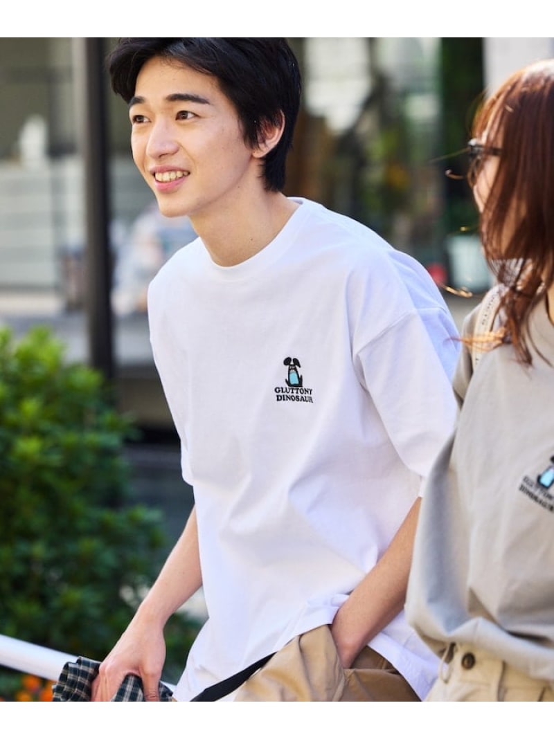 【SALE／30%OFF】FREAK'S STORE PSTER/プスター リラックスフィット ワンポイント クルーネック Tシャツ/PSTER OP 【限定展開】 25SS フリークスストア トップス カットソー・Tシャツ ブラック グレー ホワイト ベージュ【RBA_E】のサムネイル