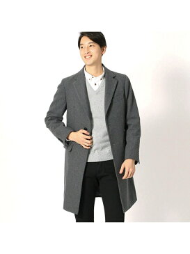 【SALE/60%OFF】COMME CA ISM NOBILIAウールメルトン チェスターコート コムサイズム コート/ジャケット チェスターコート グレー ネイビー【RBA_E】【送料無料】