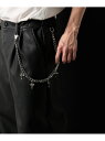 WEGO MEN'S Mモチーフウォレットチェーン ウィゴー ファッション雑貨 チャーム・キーチェーン
