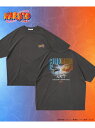 【SALE/41%OFF】FREAK'S STORE アニメ 『NARUTO-ナルト-』 別注 リラックスフィット ピグメント バックプリントTシャツ / ナルトVSサスケ 【限定展開】 フリークスストア トップス カットソー・Tシャツ ブラック【RBA_E】【送料無料】