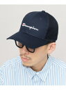 Champion チャンピオン Champion キャップ メッシュ 帽子 ロゴ刺繍 つば長 エー.エム.エス. 帽子 キャップ ネイビー グレー ブラック