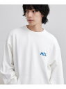 【SALE/40%OFF】coen MEI(メイ)別注 裏毛ロゴクルーネックスウェット コーエン トップス スウェット・トレーナー ブラック ホワイト【RBA_E】