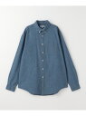 【SALE/30%OFF】a day in the life ライトオンス デニム ボタンダウンシャツ<A DAY IN THE LIFE> ユナイテッドアローズ アウトレット トップス シャツ・ブラウス ブルー【RBA_E】【送料無料】