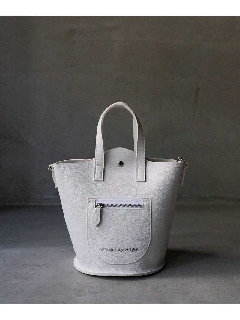 Retro Engine RTEG.BUCKET BAG アダムスジャグラー バッグ ショルダーバッグ ホワイト ブラック【送料..