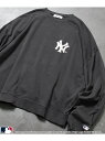 【SALE/51%OFF】PUBLUX 別注 MLB ワンポイントクラックロゴスウェット 24AW フリークスストア トップス スウェット・トレーナー ブラック【RBA_E】