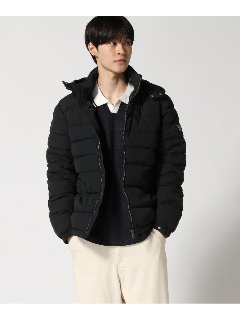 GUESS GUESS/(M)LIGHT Puffa Jacket ゲス ジャケット・アウター ブルゾン・ジャンパー ブラック【送料無料】