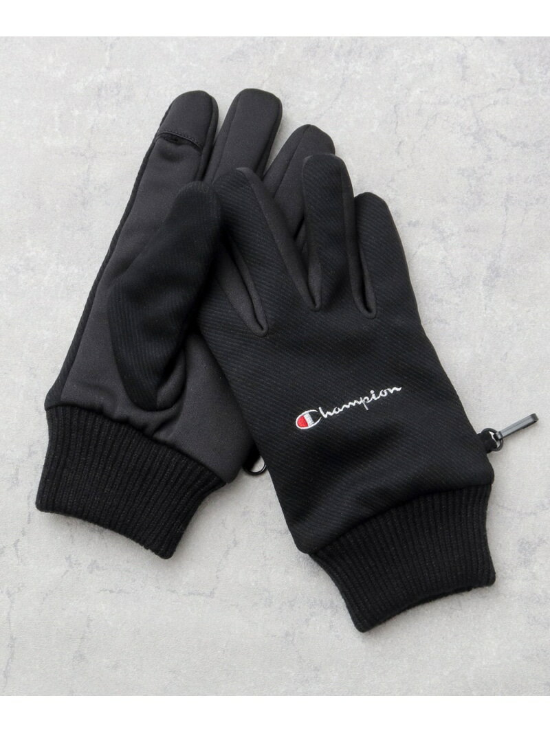 Champion チャンピオン Champion 手袋 メンズ グローブ 手ぶくろ シンプル 黒 エー.エム.エス. ファッション雑貨 手袋 ブラック