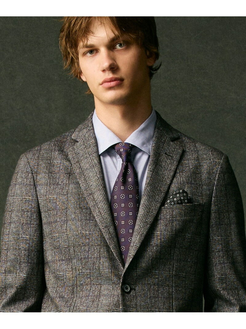 JOSEPH ABBOUD 【日本製・Holliday&Brown】クレストパターンジャカードネクタイ ジョセフアブード スーツ・フォーマル ネクタイ・蝶ネクタイ ネイビー【送料無料】