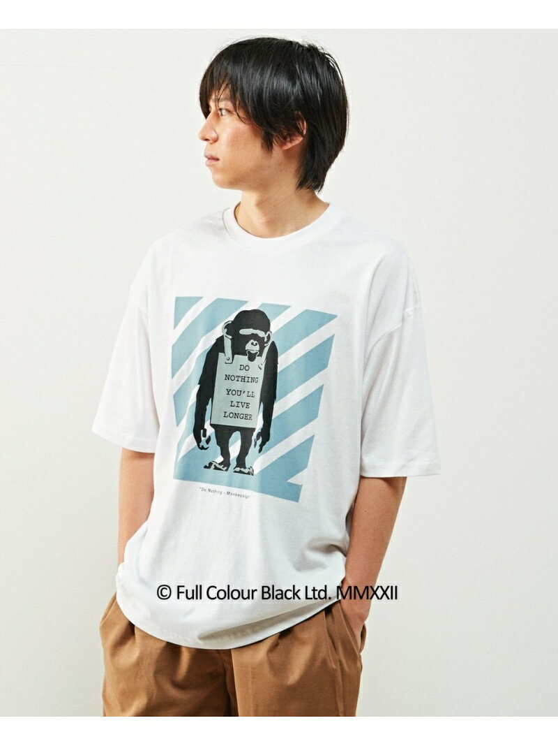 ROSEBANK MEN'S MELROSE banksyTシャツ メンズメルローズ トップス カットソー・Tシャツ ホワイト レッド【送料無料】