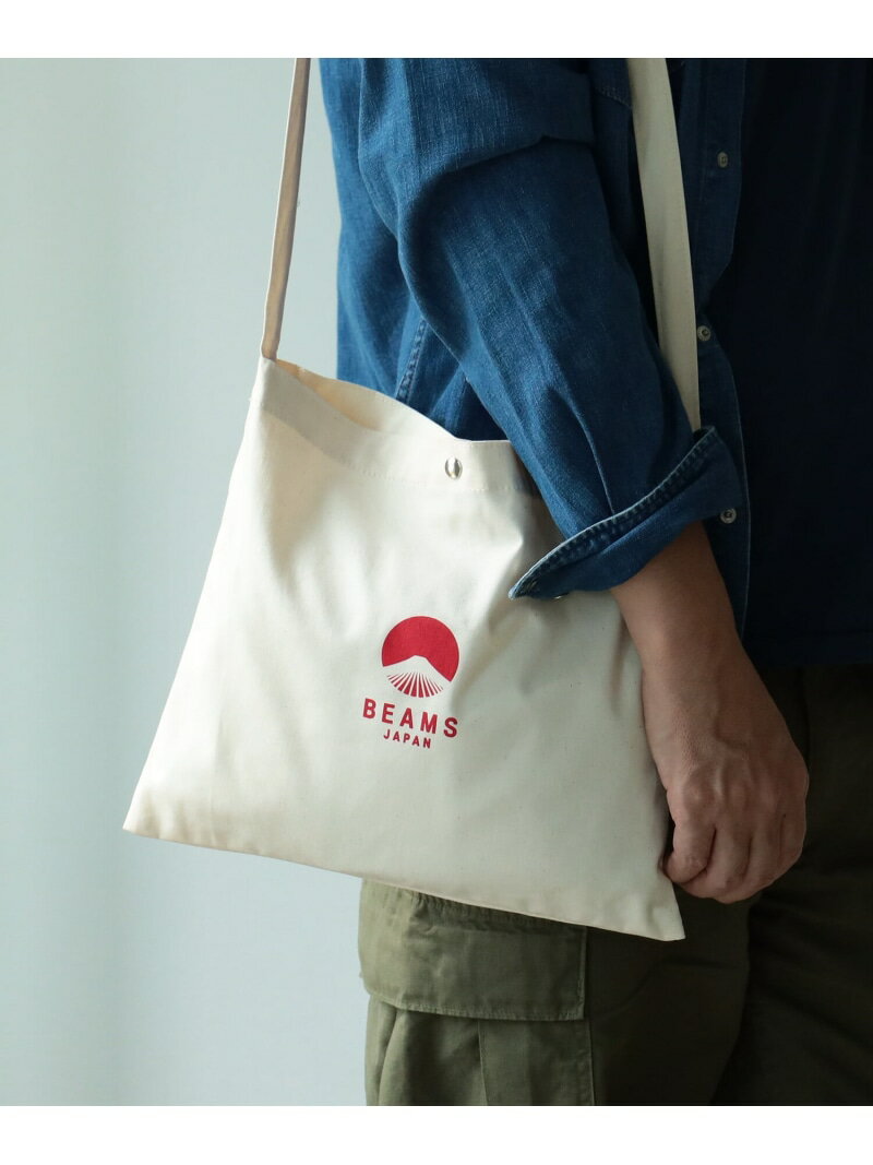 ビームス バッグ メンズ BEAMS JAPAN BEAMS JAPAN / オリジナル ロゴ サコッシュ アウトドア ビームス ジャパン バッグ その他のバッグ ネイビー