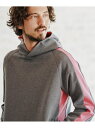 felkod mpa3398- Cardboard Knit Line Switch Parka ラインパーカー カンビオ トップス パーカー・フーディー ブラック ピンク【送料無料】