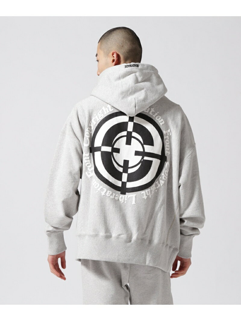 ROYAL FLASH READYMADE / レディーメイド / CLF Target Hoodie ロイヤルフラッシュ トップス パーカー・フーディー グレー【送料無料】