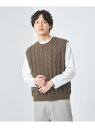 【SALE/50%OFF】UNITED ARROWS green label relaxing カベイト ジグザグ ニット ベスト ユナイテッドアローズ アウト...