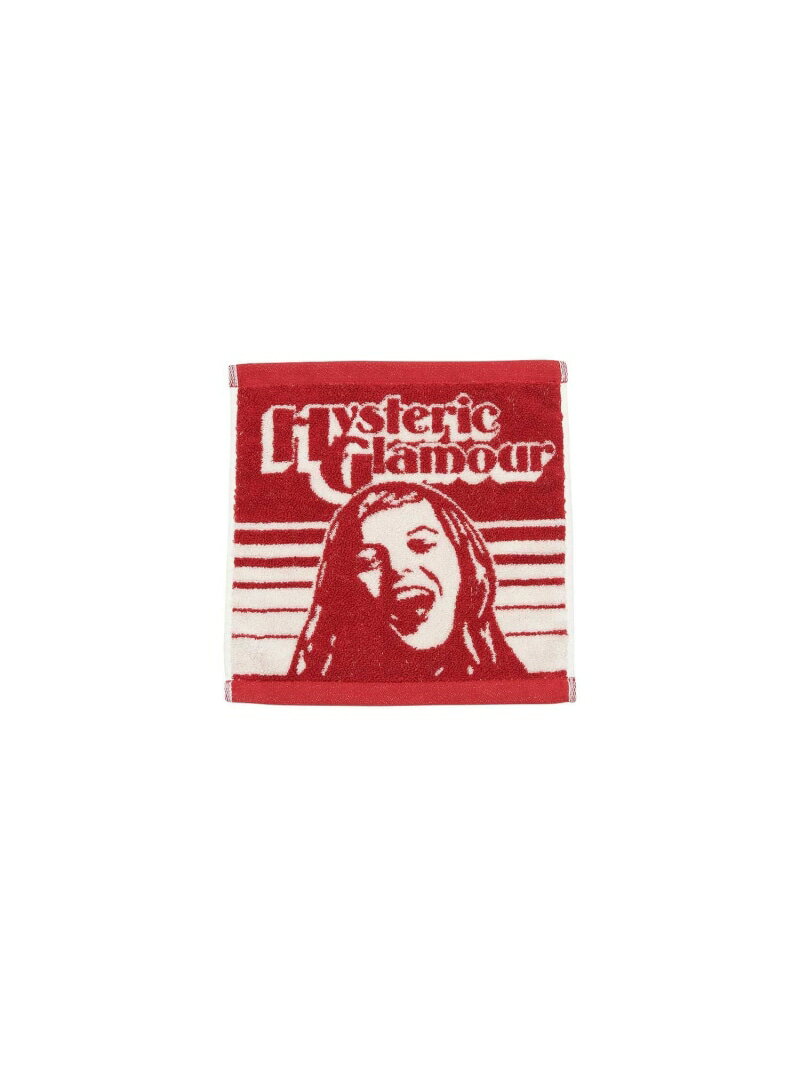 今治タオル HYSTERIC GLAMOUR MAKE ME SMILE タオルハンカチ ヒステリックグラマー ファッション雑貨 ハンカチ・ハンドタオル レッド イエロー ブラック