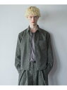 HARE コンパクトツイードシャツ ハレ トップス その他のトップス ブラウン ブラック グリーン【先行予約】*【送料無料】