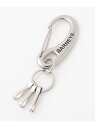 BARNEYS NEW YORK (M)BARNEYS カラビナ バーニーズ ニューヨーク ファッション雑貨 チャーム・キーチェーン シルバー ブラック【送料無料】