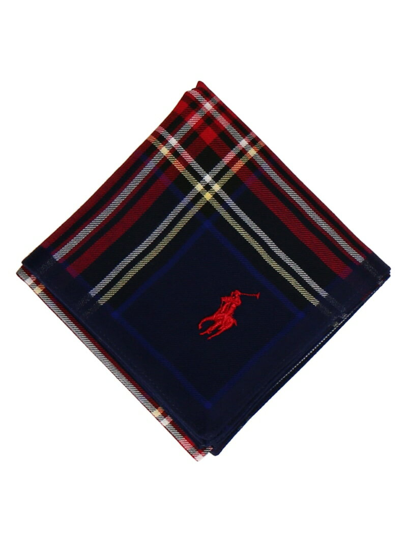 POLO RALPH LAUREN POLO RALPH LAUREN(ポロ ラルフ ローレン) メンズ 先染ハンカチ インターモードカワベ ファッション雑貨 ハンカチ・ハンドタオル ブルー ホワイト