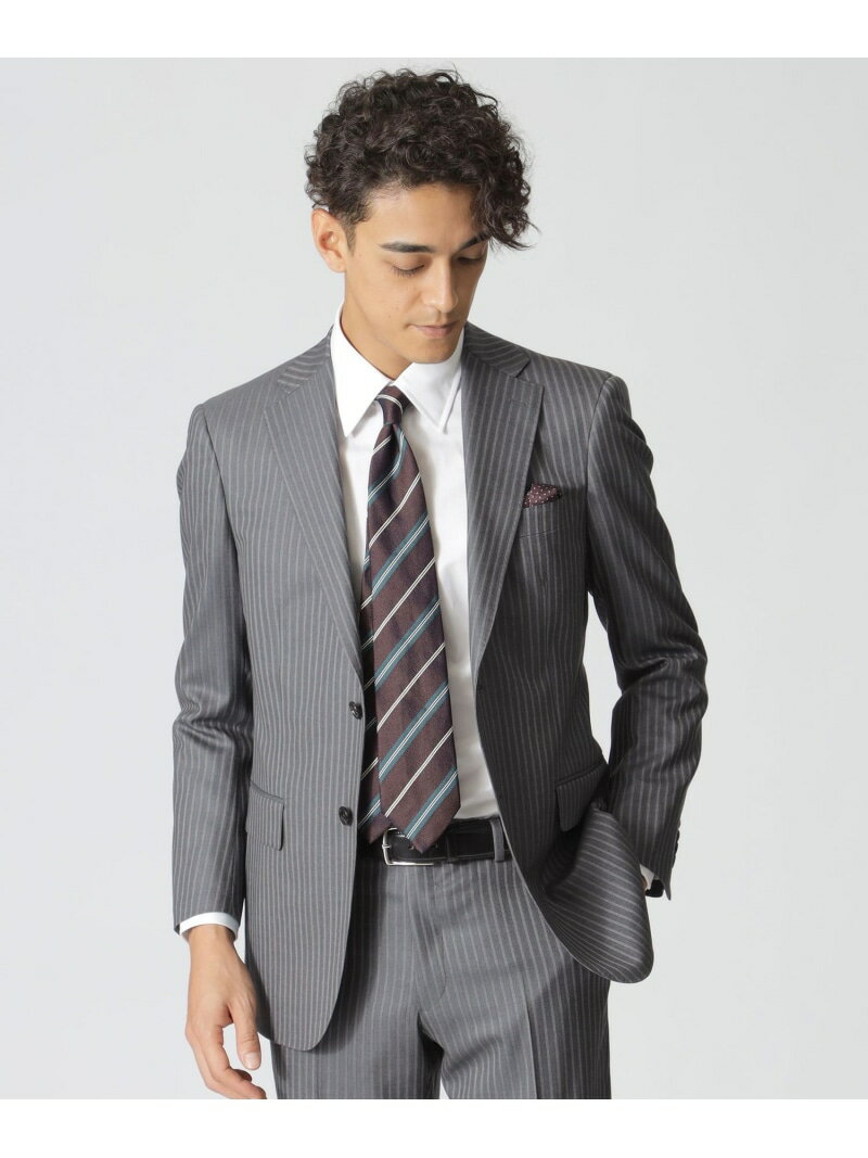 【SALE/30%OFF】Paul Stuart 「EASTGATE MODEL」 ライトグレーストライプ柄スーツ ポール・スチュアート スーツ・フォーマル セットアップスーツ グレー【RBA_E】【送料無料】