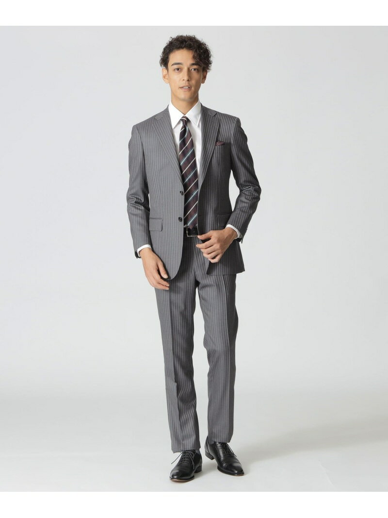 【SALE／30%OFF】Paul Stuart 「EASTGATE MODEL」 ライトグレーストライプ柄スーツ ポール・スチュアート スーツ・フォーマル セットアップスーツ グレー【RBA_E】【送料無料】
