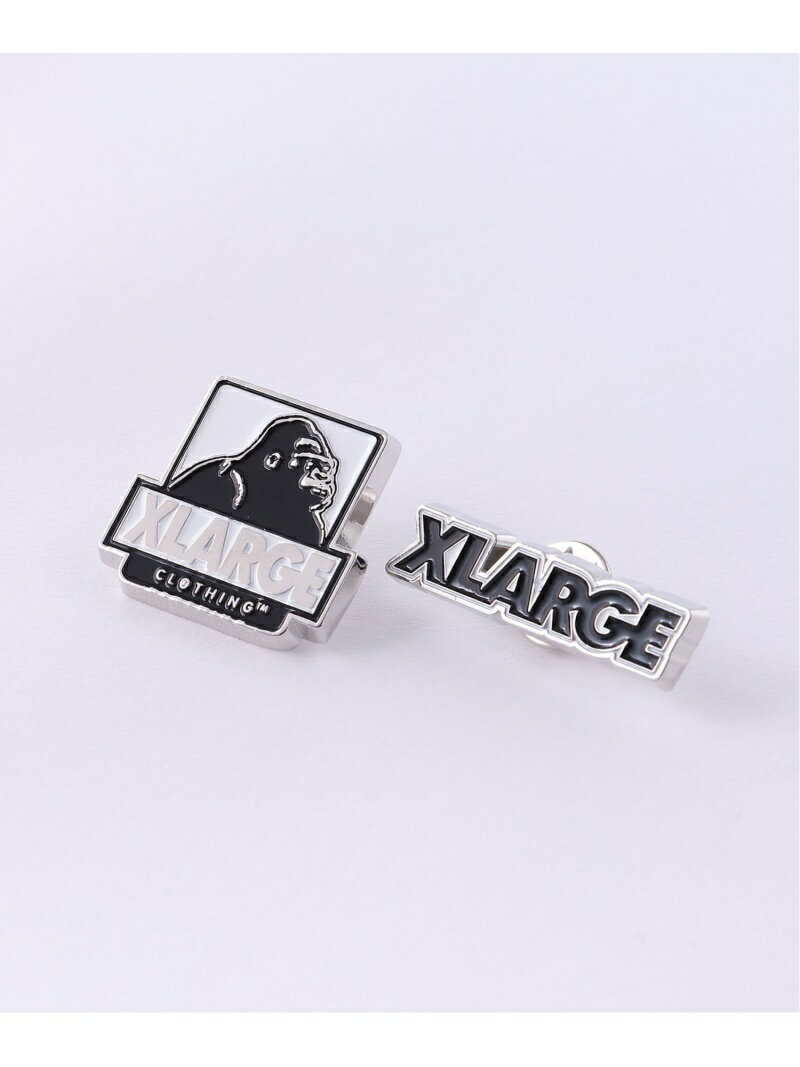 XLARGE PINS SET ピンセット XLARGE エクストララージ アクセサリー・腕時計 ブローチ・コサージュ・バッジ ブラック